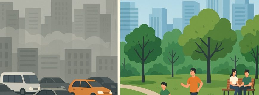 Landscaping and Green Spaces Improve Urban Wellbeing